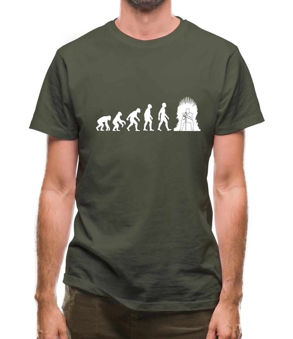 Evolution Iron Throne Mens T-Shirt