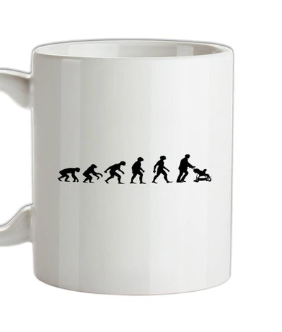 Evolution Of Man Push Chair Ceramic Mug