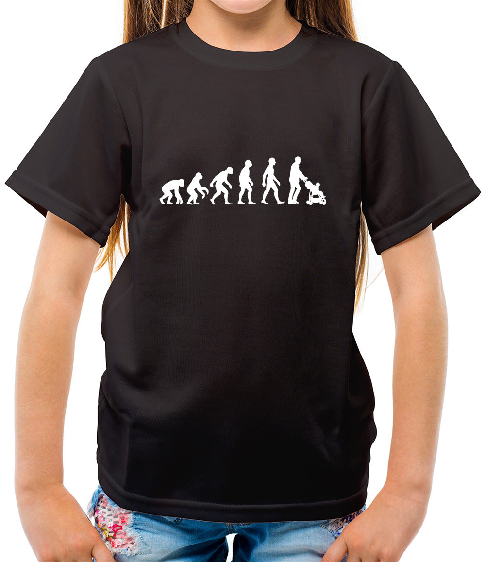 Evolution Of Man Push Chair - Childrens / Kids Crewneck T-Shirt