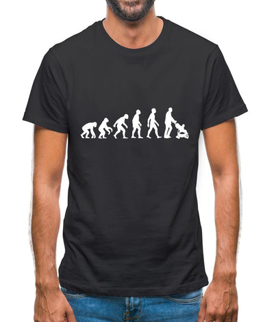 Evolution Of Man Push Chair Mens T-Shirt