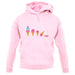 Evolution Of Ice Cream unisex hoodie