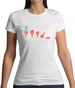 Evolution Of Ice Cream Womens T-Shirt