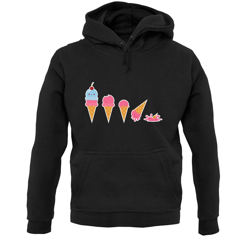 Evolution Of Ice Cream Unisex Hoodie