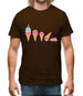 Evolution Of Ice Cream Mens T-Shirt