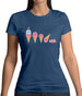 Evolution Of Ice Cream Womens T-Shirt