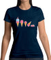 Evolution Of Ice Cream Womens T-Shirt