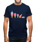 Evolution Of Ice Cream Mens T-Shirt