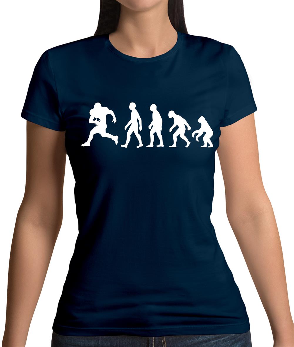 Evolution American Football Womens T-Shirt