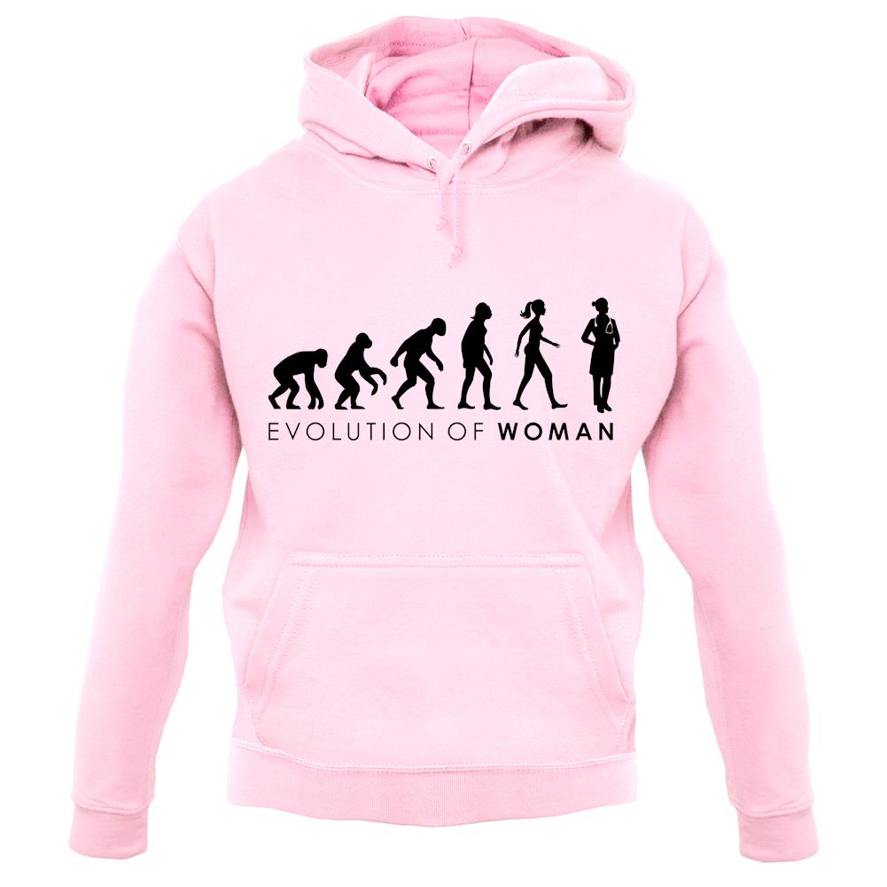 Evolution of Woman - Doctor unisex hoodie