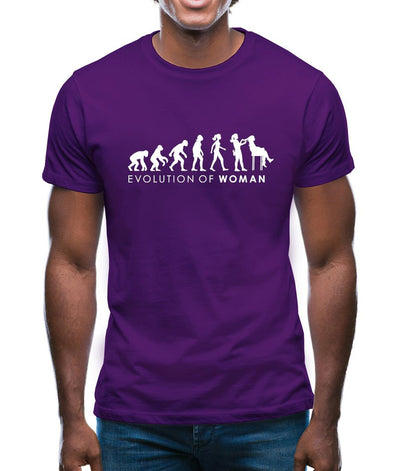 Evolution of Woman - Hairdresser Mens T-Shirt