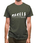 Evolution of Woman - Scientist Mens T-Shirt