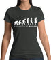 Evolution of Woman - Scientist Womens T-Shirt