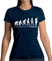 Evolution of Woman - Scientist Womens T-Shirt