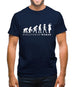 Evolution of Woman - Scientist Mens T-Shirt