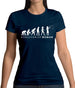 Evolution of Woman - Teacher Womens T-Shirt