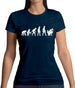 Evolution Of Man Phone On Toilet Womens T-Shirt