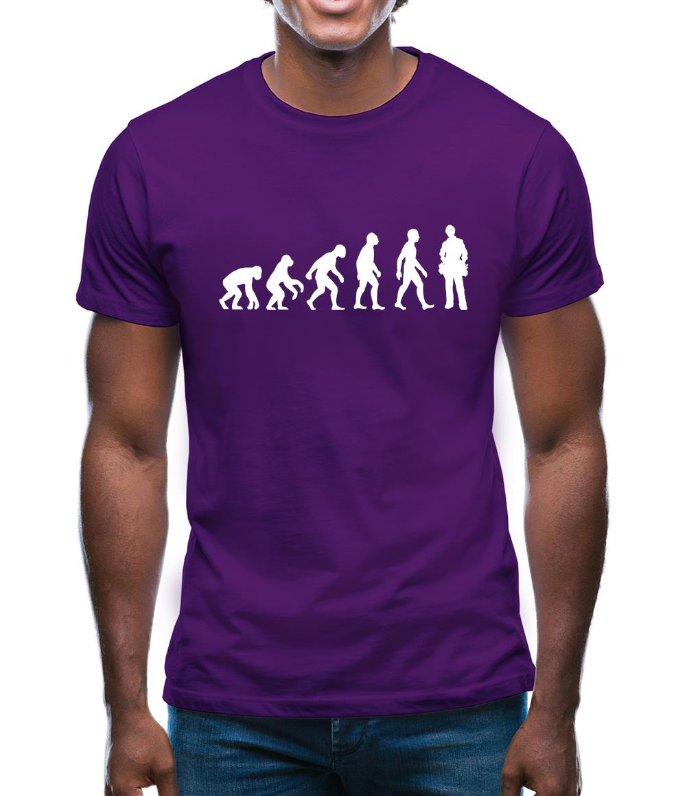 Evolution Of Man Plumber Mens T-Shirt