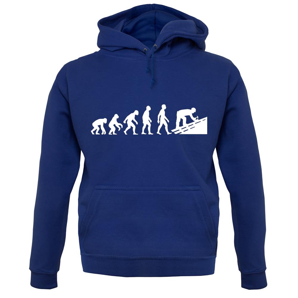 Evolution Of Man Roofer unisex hoodie