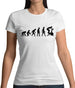 Evolution Of Man Spin Womens T-Shirt