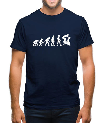 Evolution Of Man Spin Mens T-Shirt