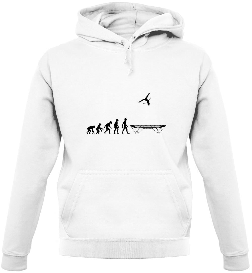 Evolution Of Man Trampolining Unisex Hoodie
