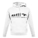 Evolution Of Woman Moto X unisex hoodie