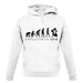 Evolution Of Woman Spinning unisex hoodie