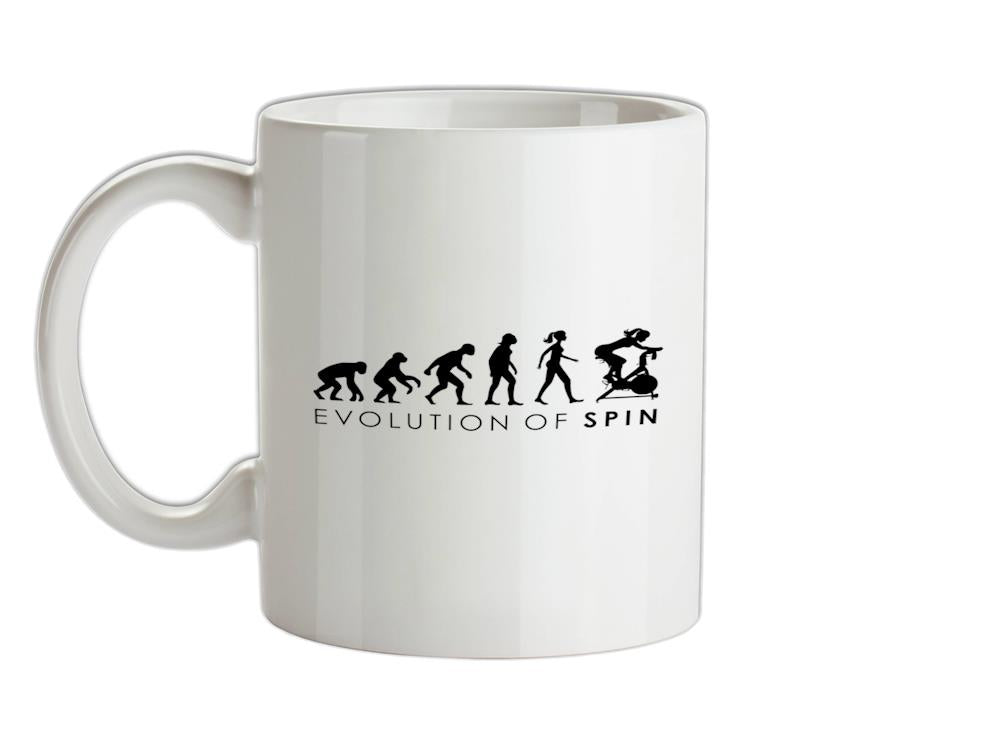 Evolution of Woman - Spinning Ceramic Mug