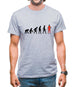 Evolution Of Man Belgium Mens T-Shirt