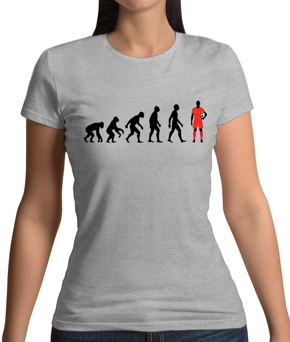 Evolution Of Man Belgium Womens T-Shirt