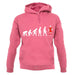 Evolution Of Man Belgium unisex hoodie