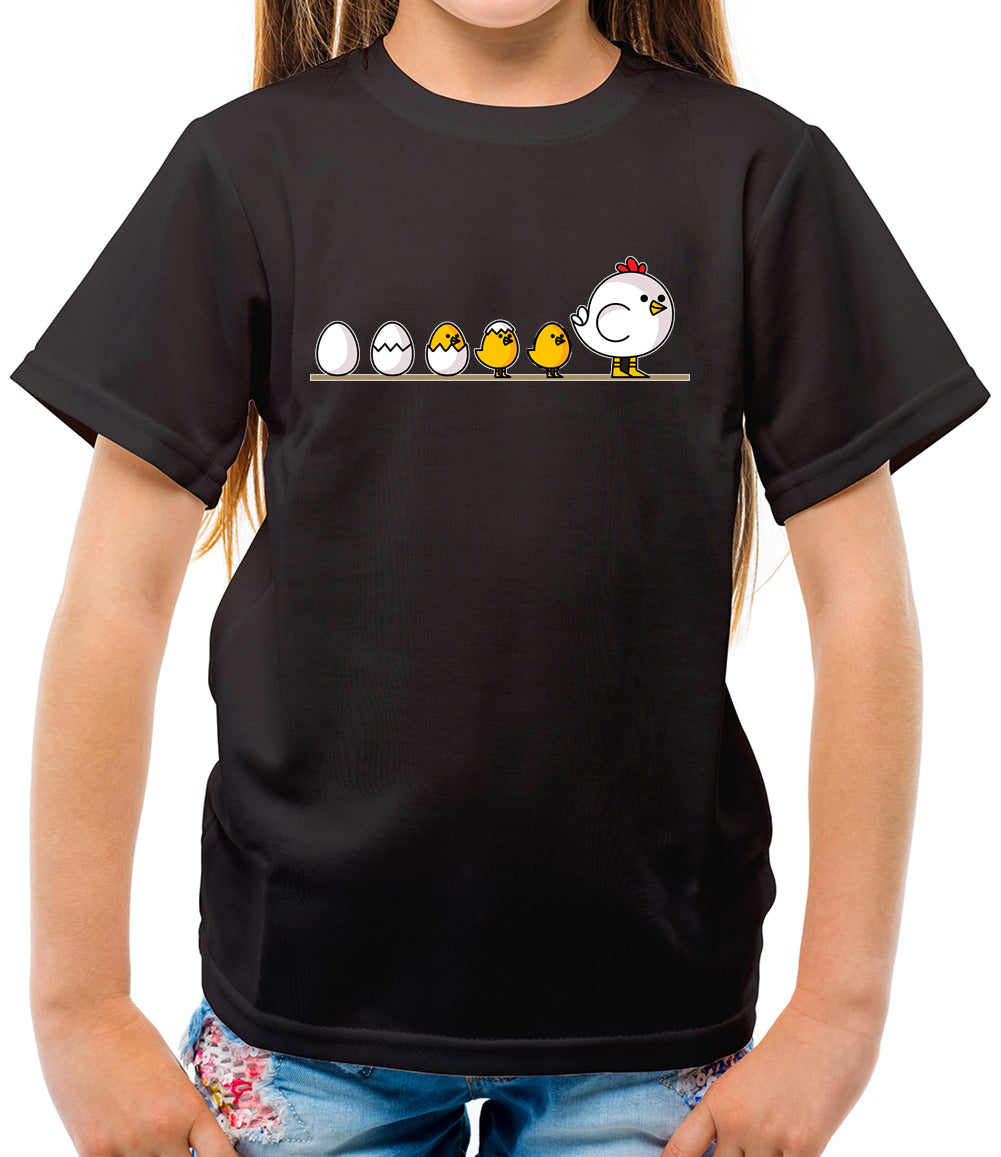 Evolution Of Chicken - Childrens / Kids Crewneck T-Shirt