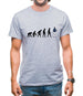 Evolution Of Man France Mens T-Shirt
