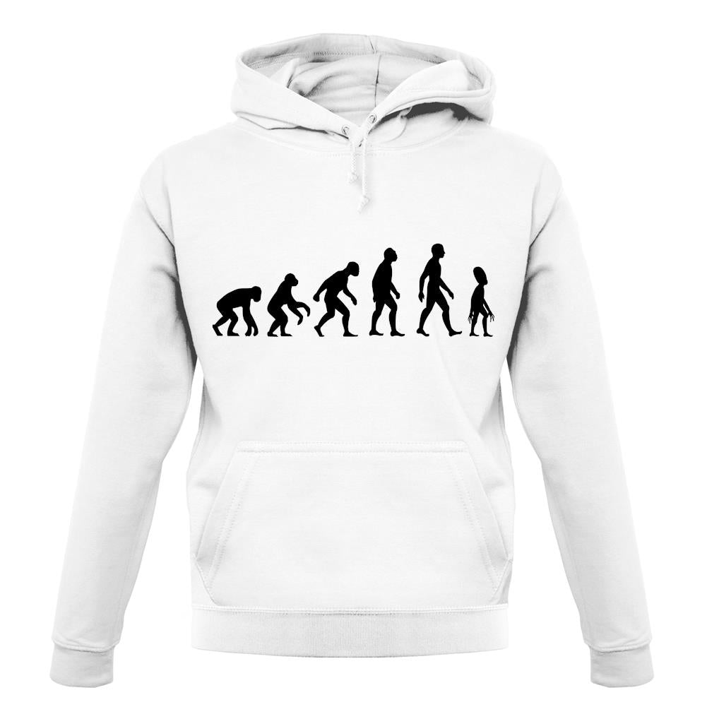 Evolution Of Man Alien unisex hoodie