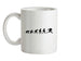 Evolution American Football Ceramic Mug