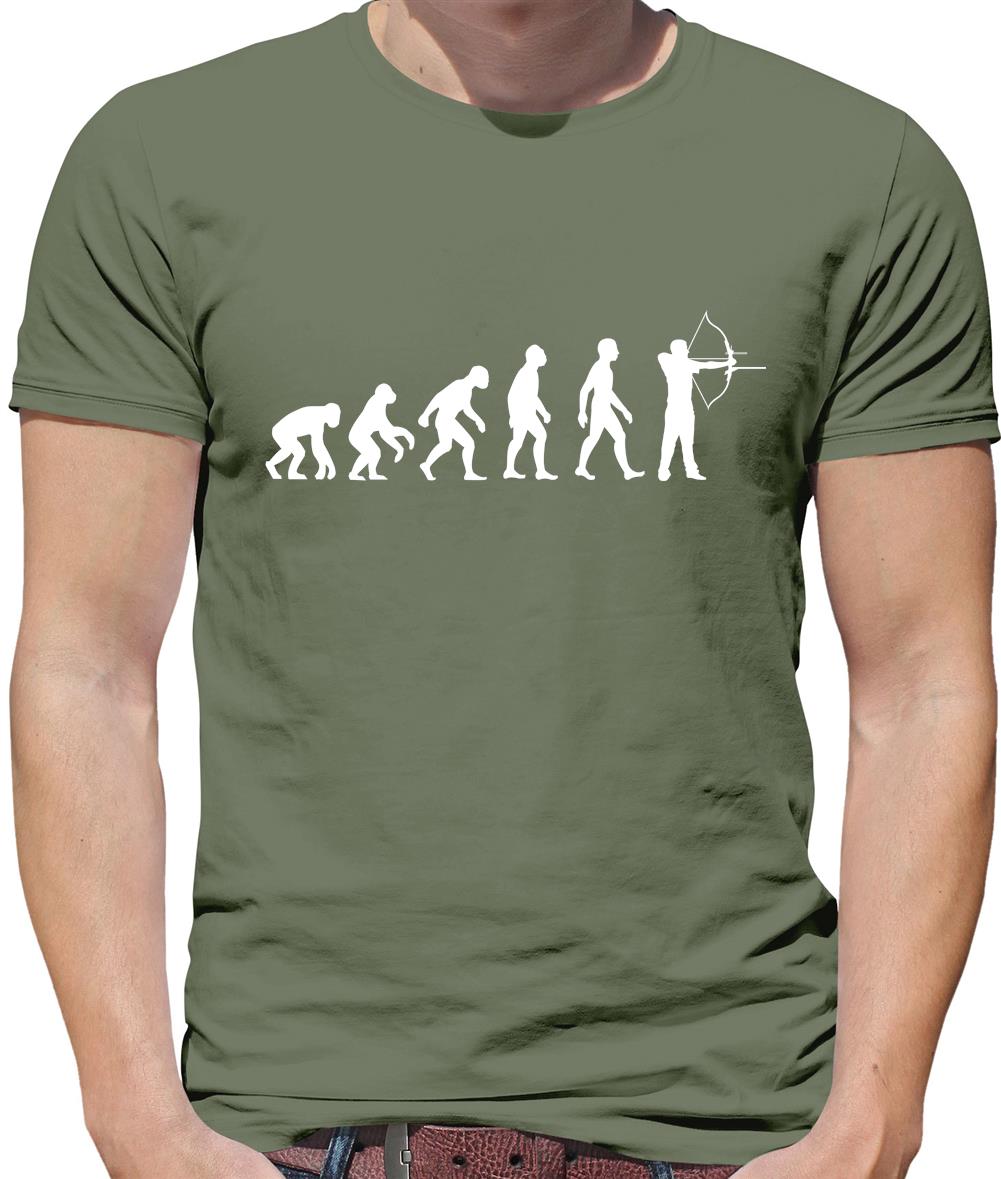 Evolution of Man Archery Mens T-Shirt