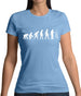 Evolution Of Man Artist Womens T-Shirt