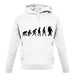 Evolution Of Man Astronaut unisex hoodie