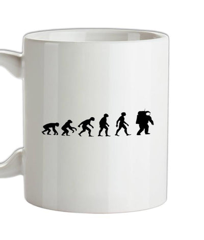 Evolution of Man Astronaut Ceramic Mug