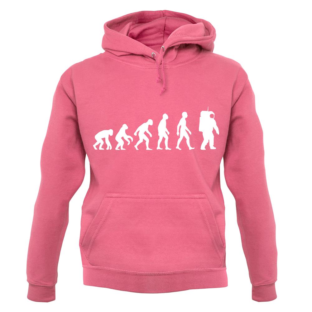 Evolution Of Man Astronaut unisex hoodie
