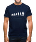 Evolution Of Man Astronaut Mens T-Shirt