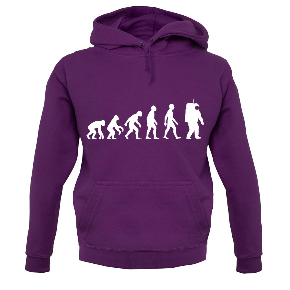 Evolution Of Man Astronaut unisex hoodie