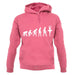 Evolution Of Man Ballet Dancer unisex hoodie