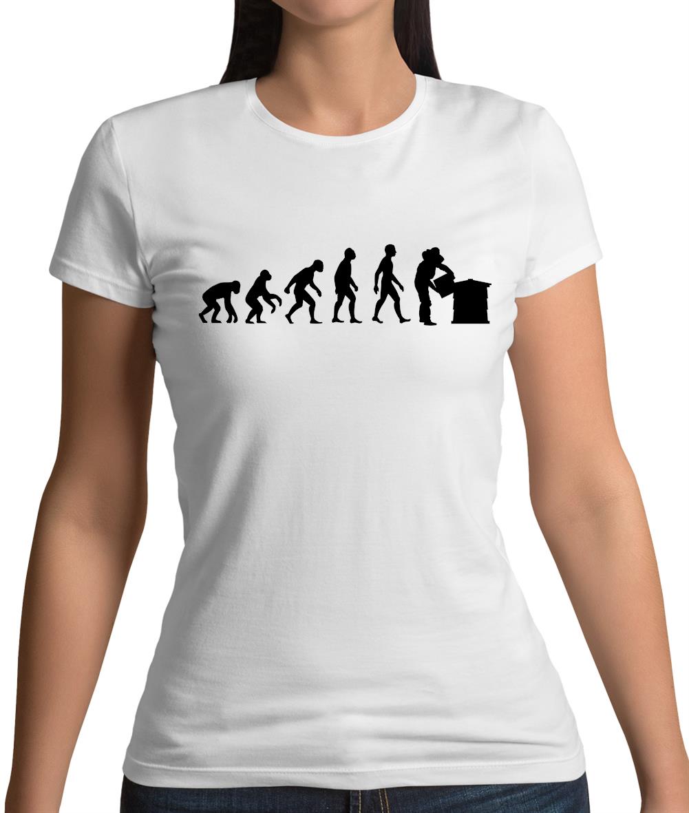 Evolution Of Man Beekeeper Womens T-Shirt