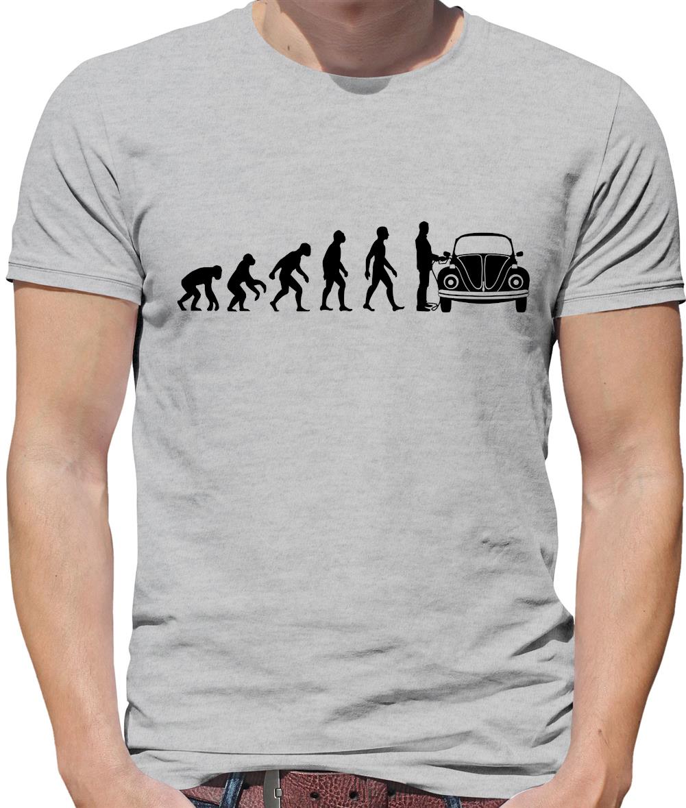 Evolution of Man Beetle Owner Mens T-Shirt