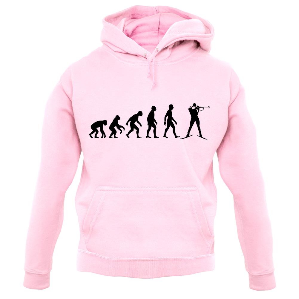Evolution Of Man Biathlon Unisex Hoodie