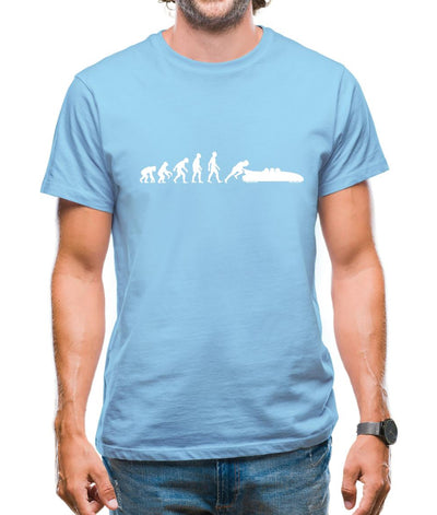 Evolution Of Man Bobsleigh Mens T-Shirt