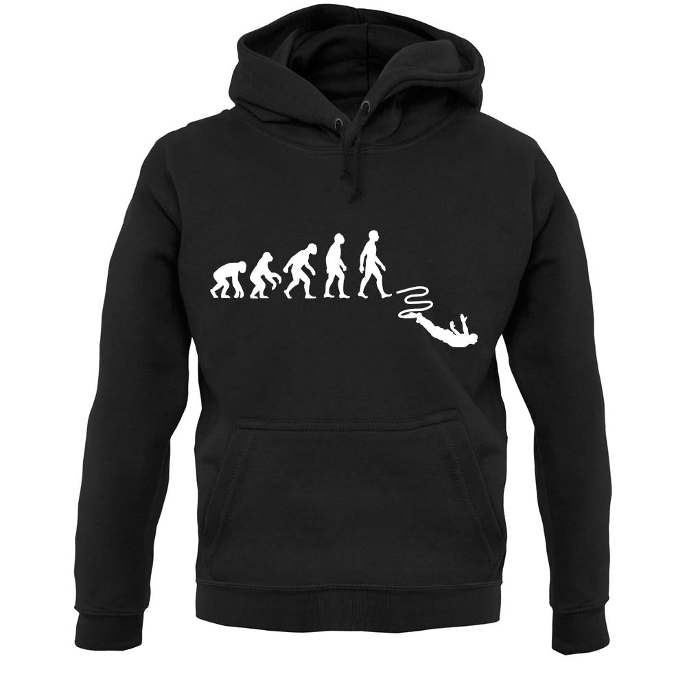 Evolution Of Man Bungee Jump Unisex Hoodie