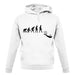 Evolution Of Man Bungee Jump unisex hoodie