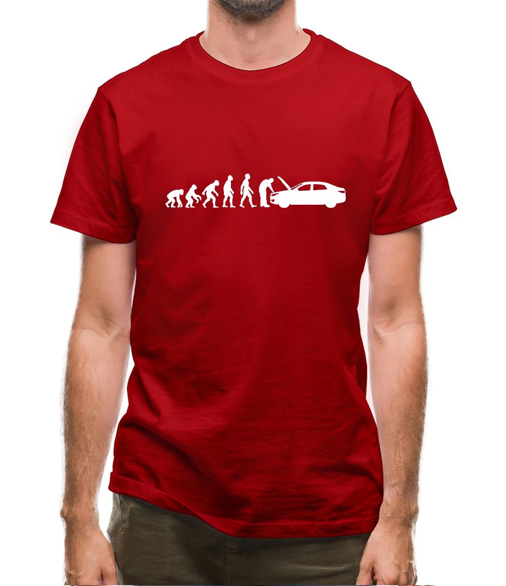Evolution Of Man Car Mechanic Mens T-Shirt